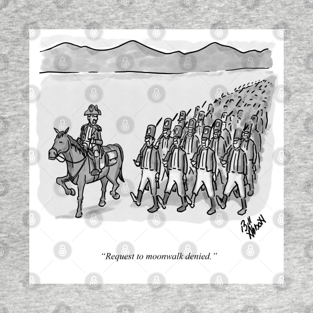 Classic Military Moonwalk Cartoon by abbottcartoons